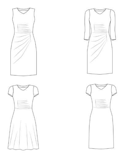 Kleid Joyce technische Zeichnung