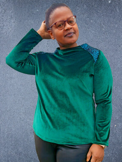 Miss X 50 Samt Und Glitzer