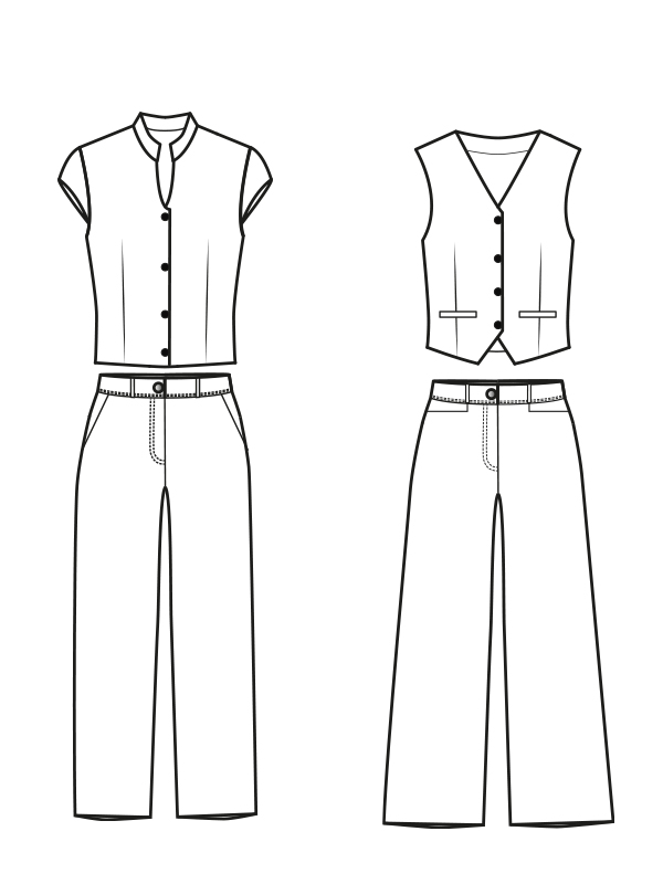 NAIRA NAIRO Set Tech Zeichnung